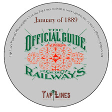 January of 1889 Traveler's Official Railway Guide scanned to Adobe PDF on CD picture