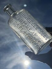 H. Krieger & Sons Wholesale Liquors Baltimore MD Maryland Whiskey Flask picture
