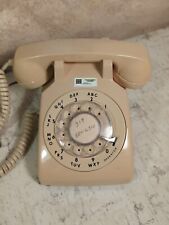 Vintage ITT 1960's Phone Rotary Dial Desk Top Telephone, Beige picture