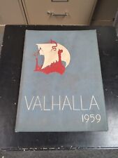 1959 VALHALLA Yearbook Very Good Shape Signed And Drawn In See Pics For Details  picture
