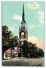 c1910's Methodist Episcopal Exterior Scene Kalamazoo Michigan MI Trees Postcard picture