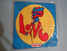 Peter Max 1960's Vinyl Inflatable Pillow Beatles POP ART unused rare ' LOVE ' picture
