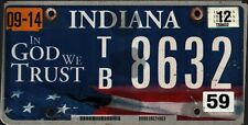 Vintage 2012 INDIANA  License Plate - Crafting Birthday MANCAVE slf picture