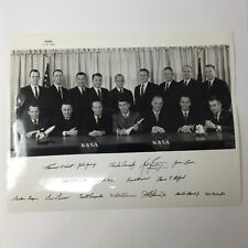 Vintage NASA Astronauts Group Official Lithograph 8x10 1963 picture