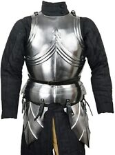 Medieval Late Gothic Armor Cuirass with Tassets Silver BEST Halloween picture