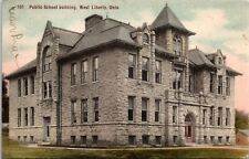 Public School Building, West Liberty, Ohio 1919 - Postcard picture