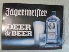 Jagermeister Liqueur Beer and Deer SIGN tin tacker  3D graphics - 24x18 picture