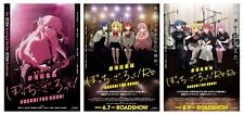 Bocchi The Rock Re: Compilation Movie Part 1 & 2- 2024 B5 Mini Poster Set Of 3 picture