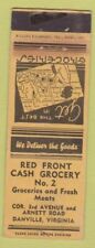 Matchbook Cover - Red Front Grocery Danville VA picture