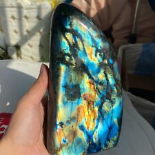 4.69LB Natural Gorgeous Labradorite Quartz Crystal Stone Specimen Healing X12 picture