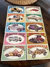 🏁RARE 1970 Way Out Wheels 10 Card Lot W/ Munsters Drag-U-La Card 🚨Barris picture