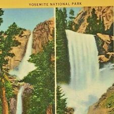 Vintage California Postcard Yosemite National Park Linen Post Card picture