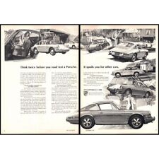 1968 Porsche 911 2 Page Vintage Print Ad Think Twice Before Road Test Wall Art picture