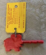 1960s San Francisco Zoo Trunkey The Elephant -- Talking Storybook Red Key w/ Tag picture