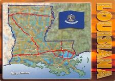 Louisiana Banner Cajun Country Union Justice and Confidence 6x4 Postcard CP365 picture