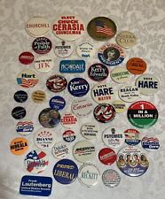 Vintage Political Pins Campaign Pinback Buttons LOT of  47  Variety Democrats picture