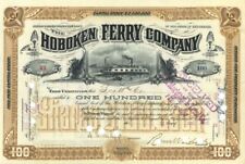Hoboken Ferry Co. - 1890's-1910 dated Shipping Stock Certificate - Very Famous - picture