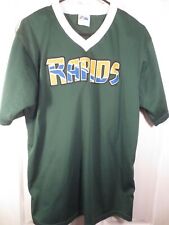 Vintage Majestic Colorado Rapids MLS Football Soccer Green V-Neck Jersey Size M picture