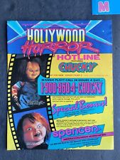 Chucky Hotline Spencer Gifts Promo Print Advertisement Vintage 1990 picture