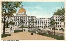Boston Massachusetts 1917 State House Most Conspicuous Building Vintage Postcard picture