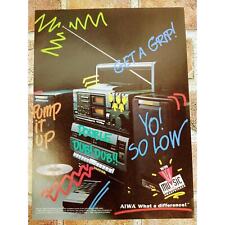 1989 Awia - Portable Radio Boom Box Dub Dub Graffiti Writing - Orig Vtg PRINT AD picture