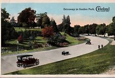 VINTAGE POSTCARD DRIVEWAY AND GARDENS AT GORDON PARK CLEVELAND OHIO c. 1920 picture