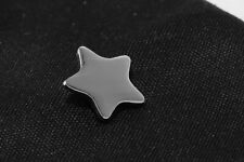 Silver (effect) Star Pin Badge 13mm. Pack of 100 - school or employee rewards picture