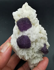 287g Natural Purple Fluorite Quartz Crystal Mineral Specimen /Argentina picture