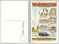 Washington DC ROYAL BLUE LINE MOTOR TOURS Postcard N287 picture