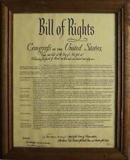 The United States Bill of Rights, Framed picture