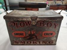 Plow Boy Lunch Box Style Tobacco Tin picture