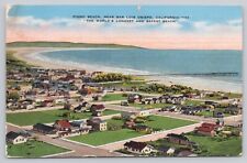 Pismo Beach California, Aerial View Near San Luis Obispo, Vintage Postcard picture