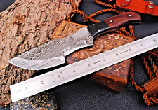 Tactical Tracker Hunting Knife Bushcraft - Hand Forge Damascus Steel 1818 picture