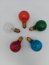 7W Round Dimple Blinking Light Bulb, Candelabra Base 5/Pack picture