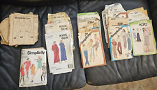 Lot 16 Vintage Simplicity, Kwik Sew , more, Sewing Pattern Lot, Size 10, 12, 14. picture
