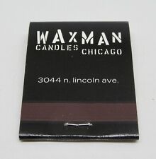 Waxman Candles CHICAGO 3044 N. Lincoln Ave Illinois FULL Matchbook picture