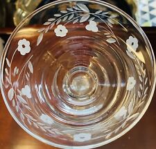 1940's Art Deco Floral Martini Cocktail Glass Rock Sharpe Barware 3 Designs-6 picture