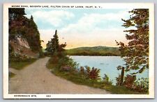Shore Road, 7th Lake, Fulton Chain Of Lakes, Adirondacks. Inlet NY Postcard picture