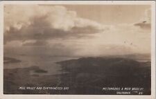 RPPC Postcard Mill Valley and San Francisco Bay Mt Tamalpais Muir Woods CA  picture