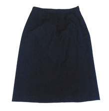 US Navy Dress Skirt 13 Regular Vintage Women's Blue Uniform Poly/Wool 1986 picture