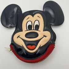 Vtg Mickey Mouse Vinyl Coin Purse with Zipper Walt Disney World picture
