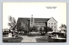 Antique Old Postcard Military Academy Kearney NB Horse Buggy 1910 picture