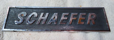Vintage Schaefer Appliance Emblem Badge Nameplate Metal Original picture