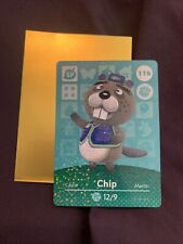 Chip 116 Animal Crossing Amiibo Authentic Nintendo Mint Card Series 2 Near Mint picture