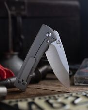 Chaves Ultramar Scapegoat Street Knife Satin M390 Steel  w/Titanium Handles picture