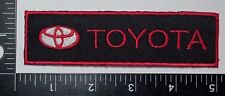 TOYOTA Stripe Quality Patch Iron On/Sew Championship Motor Racing  picture