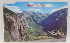 Vintage Postcard Colorado Jeep Trail Tomboy Road Telluride Ouray Rocky Mountains picture