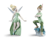 NEW NAO BY LLADRO DISNEY PETER PAN & TINKER BELL #1835, 1836 BRAND NIB SAVE$ F/S picture