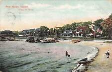 Vintage Postcard Scenic View of New Haven, Connecticut, Along the Shore 1909 picture