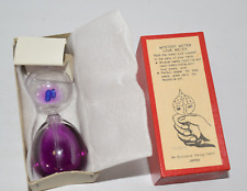 Mystery Meter Love Meter Purple Glass Bubbler - Viking Import Made in Japan picture
